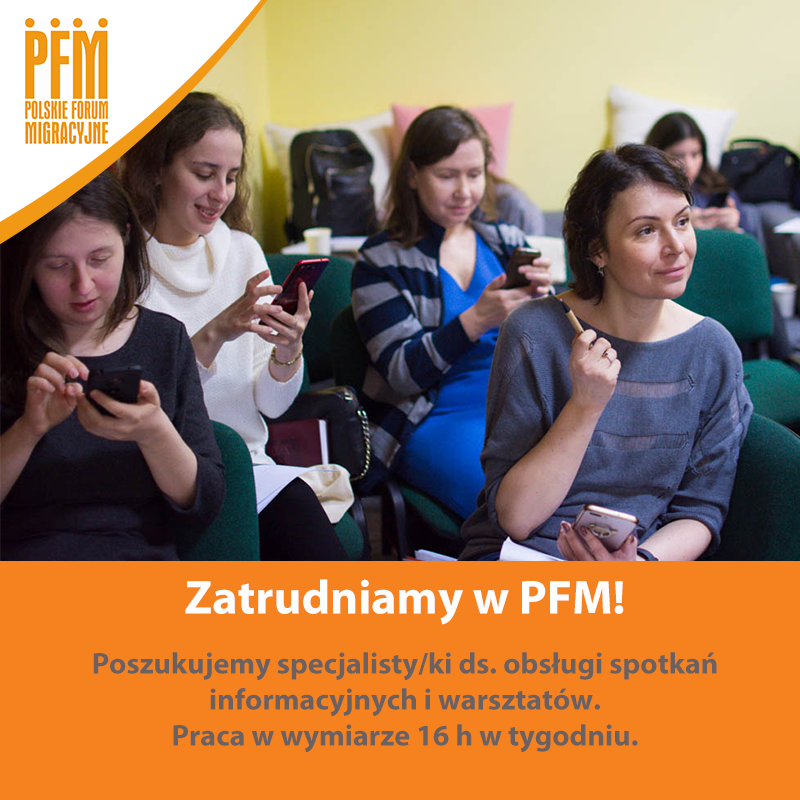 Vacancy at PFM: specialist for handling information meetings and workshops