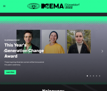 Anfisa Yakovina MTV EMA Generation Change Award 