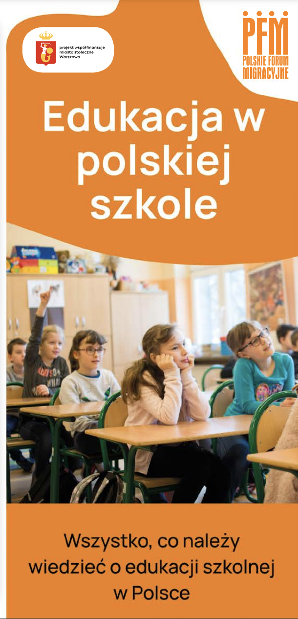 Edukacja w polskiej szkole ulotka - okładka